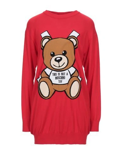 Moschino Sweaters In Red