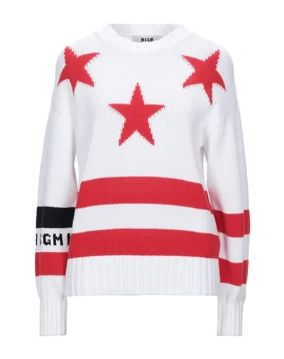 Shop Msgm Sweaters In White