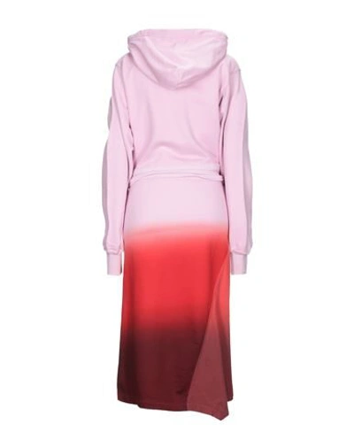 Shop Ambush Woman Midi Dress Pink Size 1 Cotton, Polyurethane