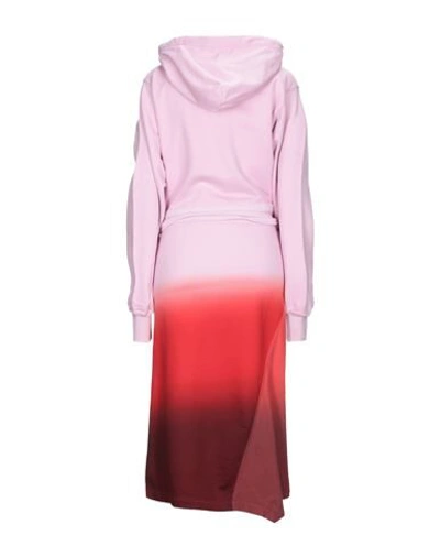 Ambush Woman Midi Dress Pink Size 1 Cotton, Polyurethane In Pink