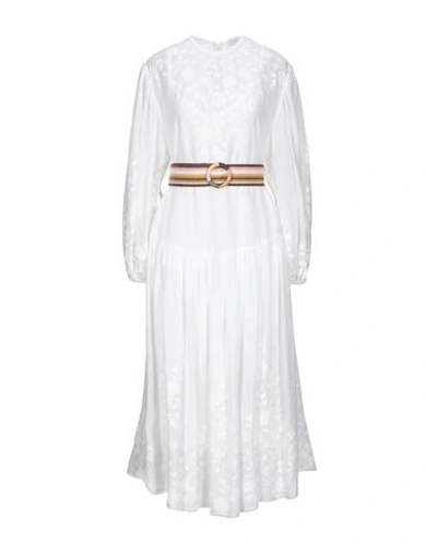 Shop Zimmermann Midi Dresses In White
