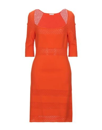 Shop Emanuel Ungaro Short Dresses In Orange