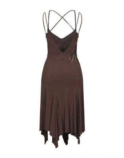 Shop Angelo Marani Midi Dresses In Brown