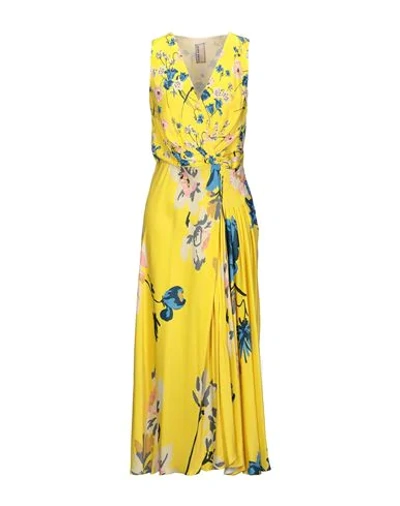 Shop Antonio Marras Long Dresses In Yellow