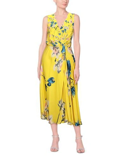Shop Antonio Marras Long Dresses In Yellow