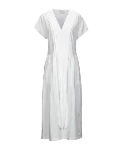 Shop Alysi Midi Dresses In White