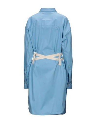 Shop Plan C Midi Dresses In Sky Blue