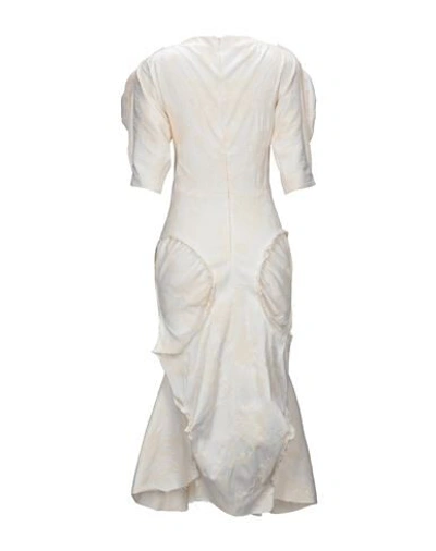 Shop Vivienne Westwood Midi Dresses In Ivory