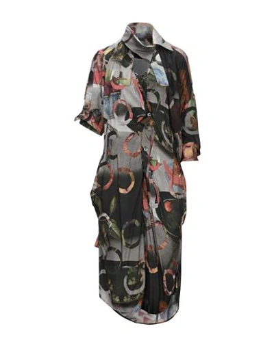 Shop Vivienne Westwood Midi Dresses In Grey