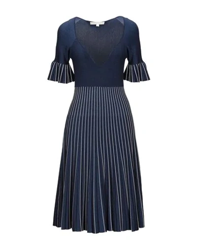 Shop Jonathan Simkhai Midi Dresses In Dark Blue