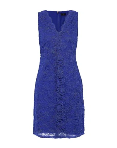 Shop Donna Karan Short Dresses In Blue