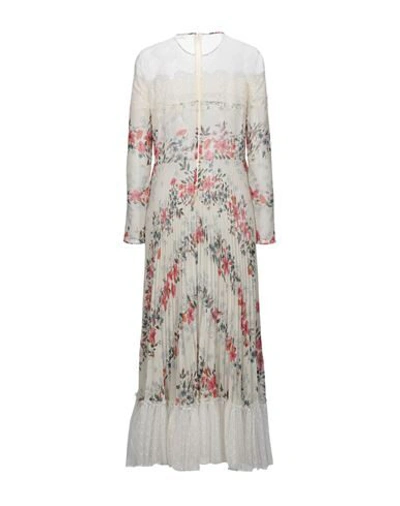 Shop Red Valentino Long Dresses In Ivory