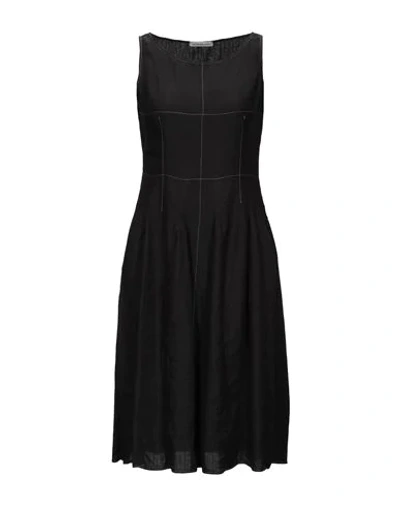 Shop Stefano Mortari Knee-length Dresses In Black
