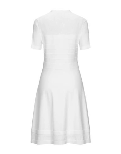 Shop Kangra Cashmere Kangra Woman Short Dress White Size 6 Viscose, Polyamide