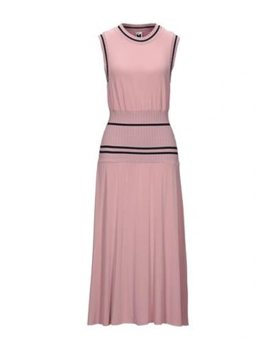 Shop M Missoni 3/4 Length Dresses In Pink