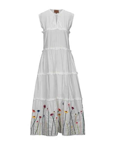 Shop Alessia Santi Long Dresses In White