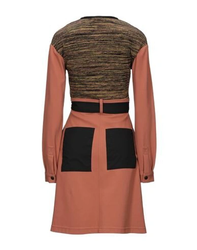 Shop M Missoni Short Dress In Brown