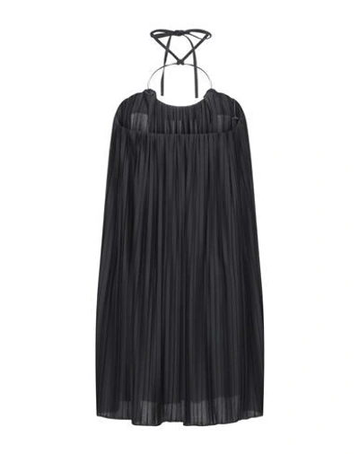 Shop Balmain Woman Mini Dress Black Size 6 Polyester, Brass