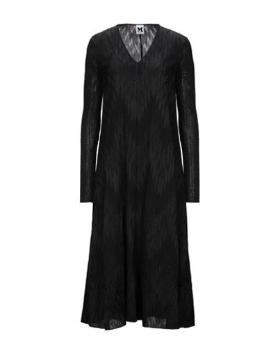 Shop M Missoni Midi Dresses In Black