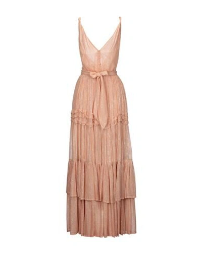 Shop Sundress Long Dresses In Apricot