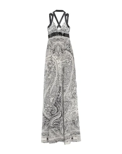 Shop Etro Long Dresses In Ivory
