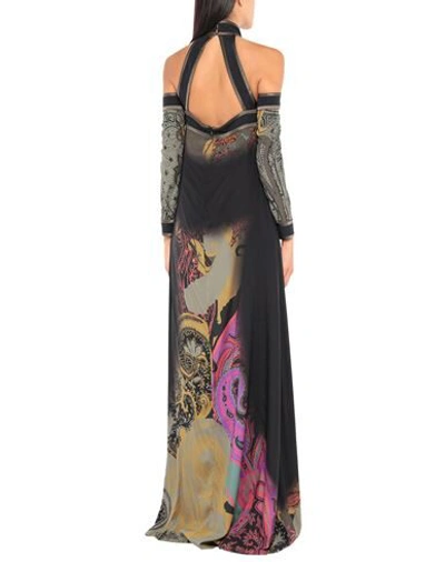 Shop Etro Long Dress In Black