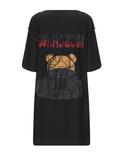 Moschino Teddy Bear T-shirt Dress In Black