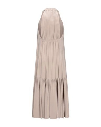 Shop Tibi Long Dresses In Dove Grey