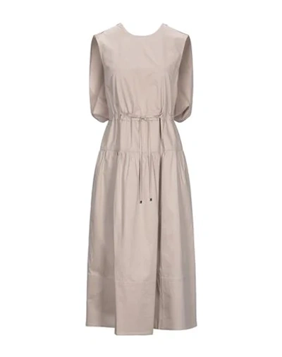 Shop Tibi 3/4 Length Dresses In Light Brown