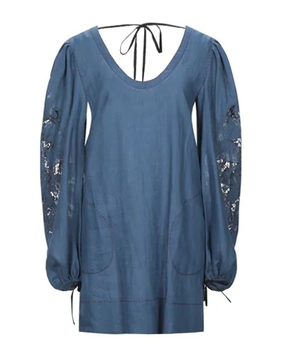 Shop Vita Kin Short Dresses In Blue