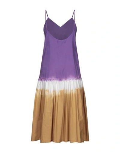 Shop Sea Knee-length Dress In Purple
