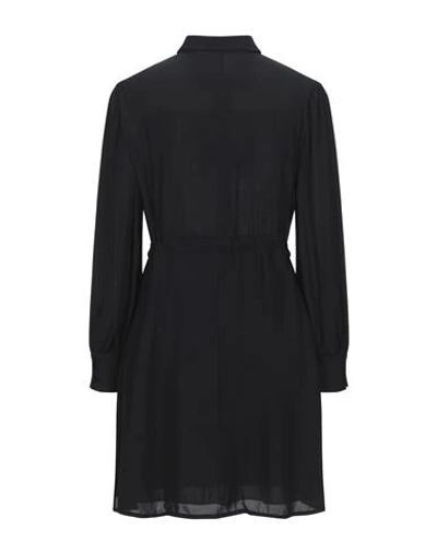 Shop Manila Grace Short Dresses In Black