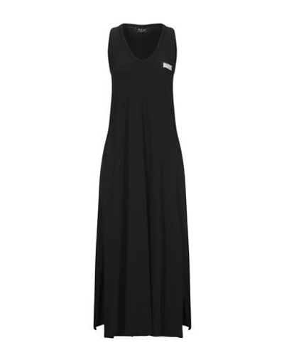 Shop Blumarine Long Dresses In Black