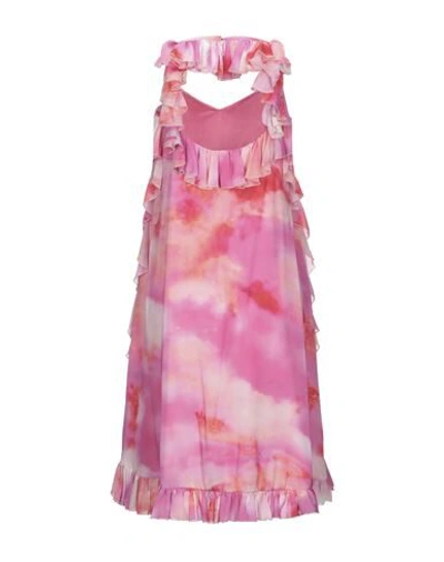 Shop Jijil Woman Mini Dress Fuchsia Size 4 Polyester In Pink