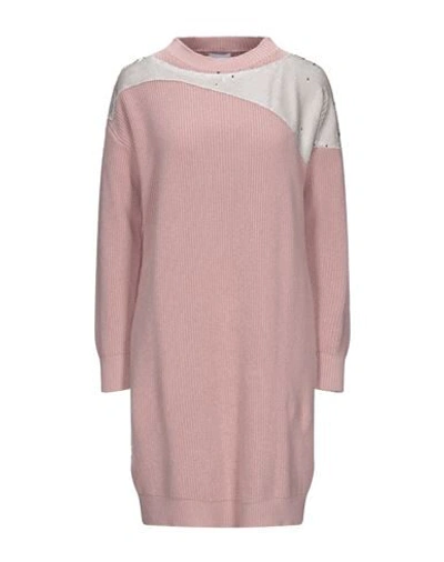 Shop Jijil Woman Mini Dress Pastel Pink Size 4 Acrylic, Cotton