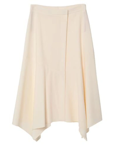 Shop Jucca 3/4 Length Skirts In Ivory