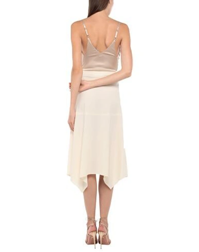 Shop Jucca 3/4 Length Skirts In Ivory