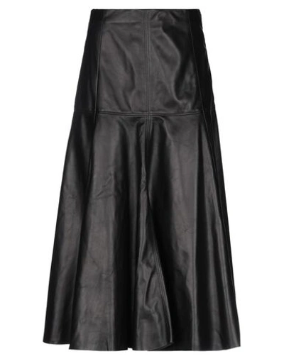 Shop Drome Midi Skirts In Black