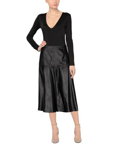 Shop Drome Midi Skirts In Black