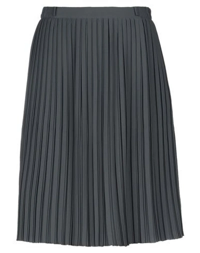Shop Golden Goose Midi Skirts In Lead