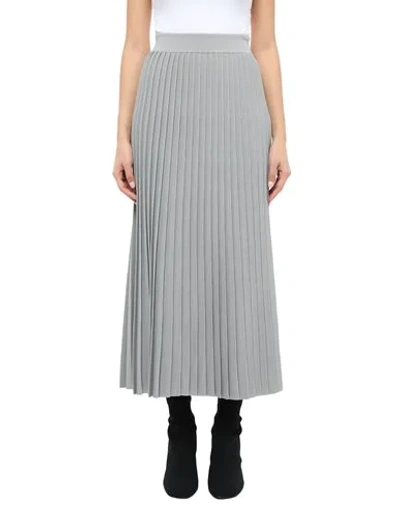 Shop Balenciaga Long Skirts In Grey