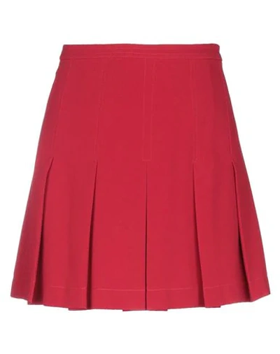 Shop Red Valentino Mini Skirts In Red