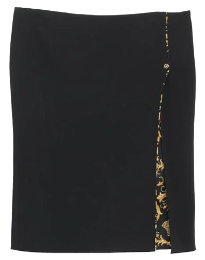 Shop Versace 3/4 Length Skirts In Black