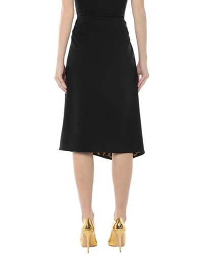Shop Versace 3/4 Length Skirts In Black