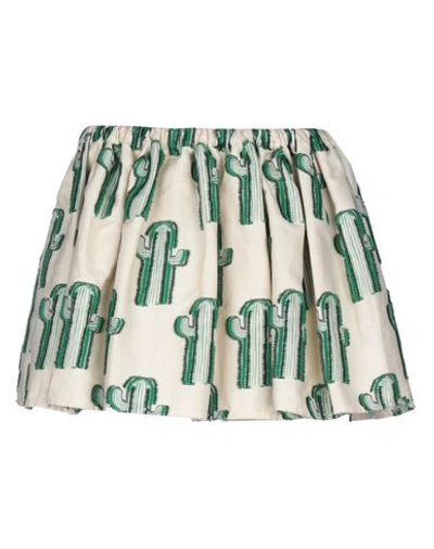 Shop Au Jour Le Jour Mini Skirts In Beige