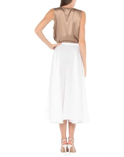 Shop Lardini 3/4 Length Skirts In White