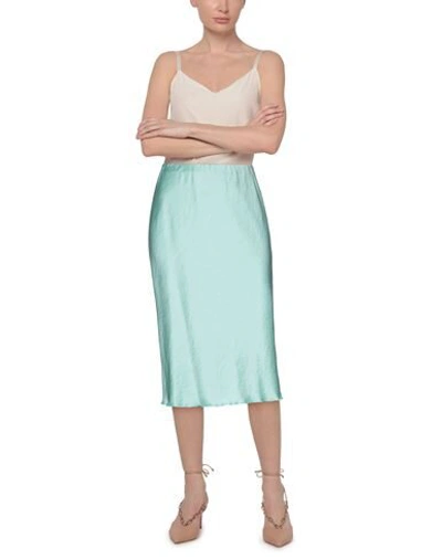 Shop Nanushka Midi Skirts In Light Green