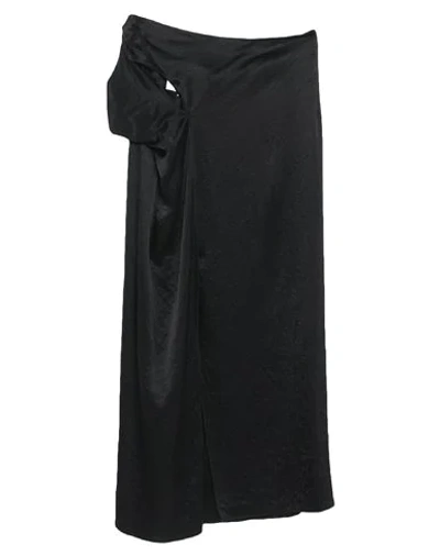 Shop Nanushka Long Skirts In Black