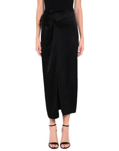 Shop Nanushka Long Skirts In Black