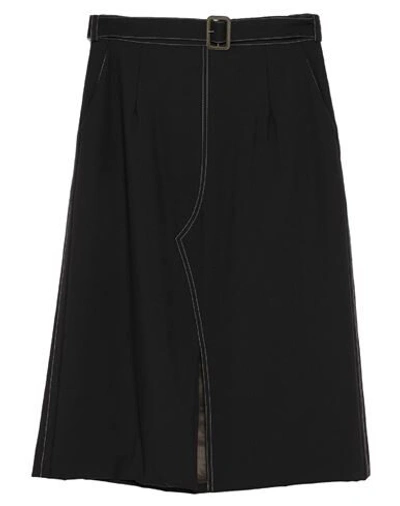 Shop Marni 3/4 Length Skirts In Dark Blue